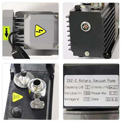 Rotary vane vacuum pump