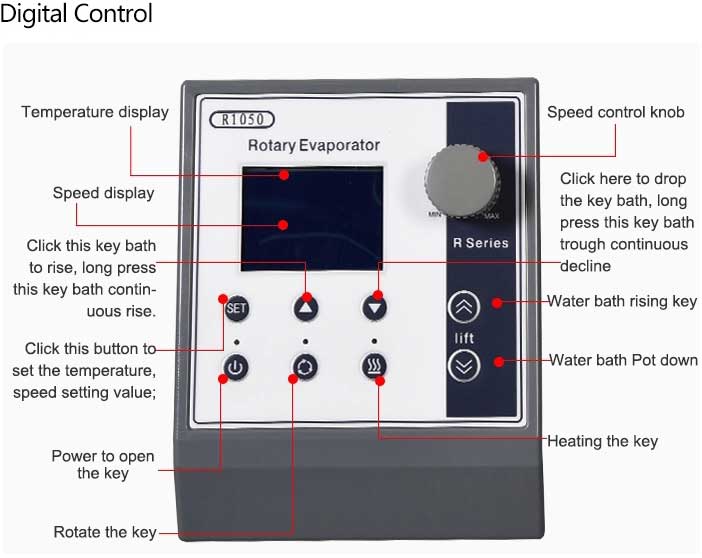 digital control 50L rotary evaporator price