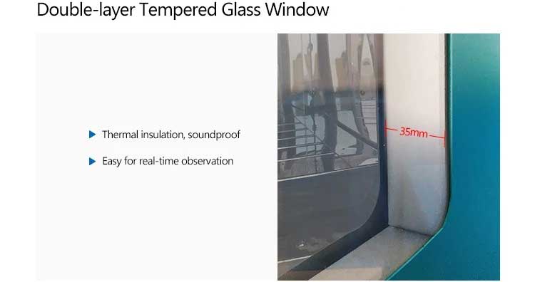 double layer tempered glass window