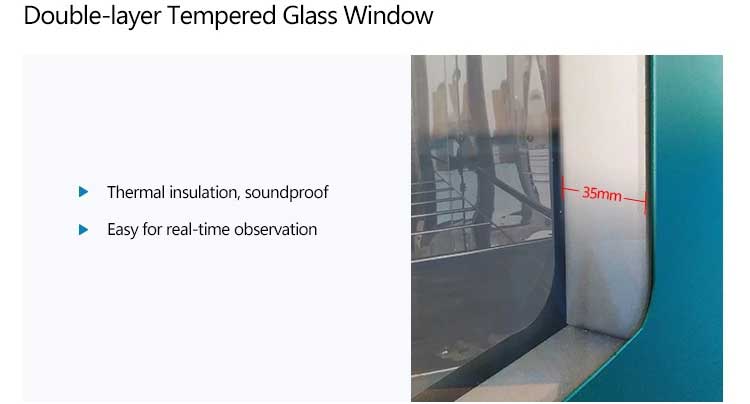 double layer tempered glass window