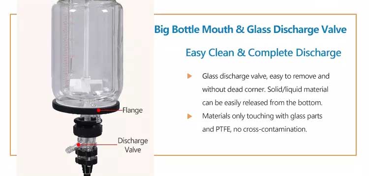 glass discharge valve