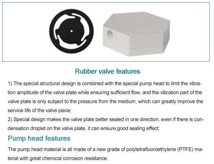 rubber valve features