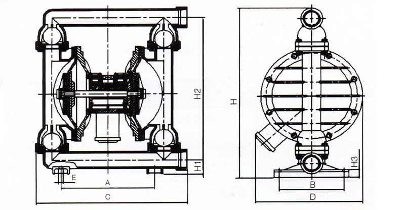 diaphragm pump diagram